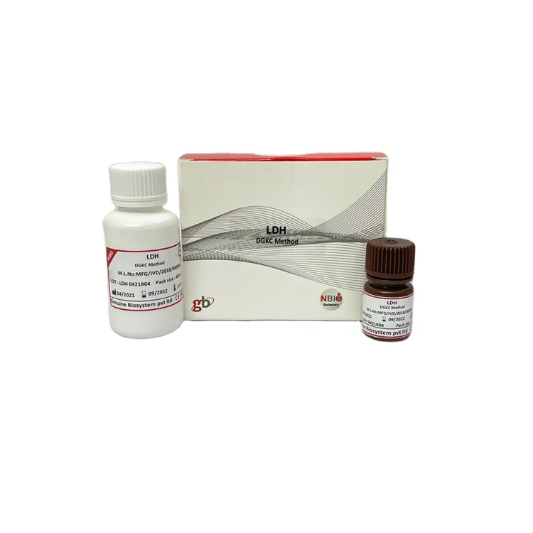 Rapid Diagnostic 2 x 50 ml Test Kit Set DGKC Method LDH Clinical Chemistry Reagent Laboratory Equipment Clinical Analytical