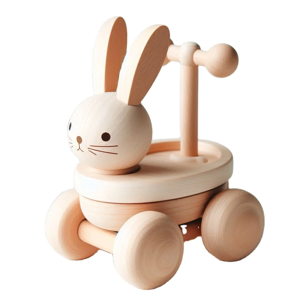 Early Walking Play Wooden Walker Toy Handmade Kid-Friendly Design Educational Foldable Plastic Babies Children EN Certified