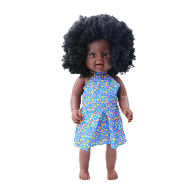 Tusalmo Custom-made doll factory Wholesale black doll VINYL 18 inches 45CM educational Toy doll