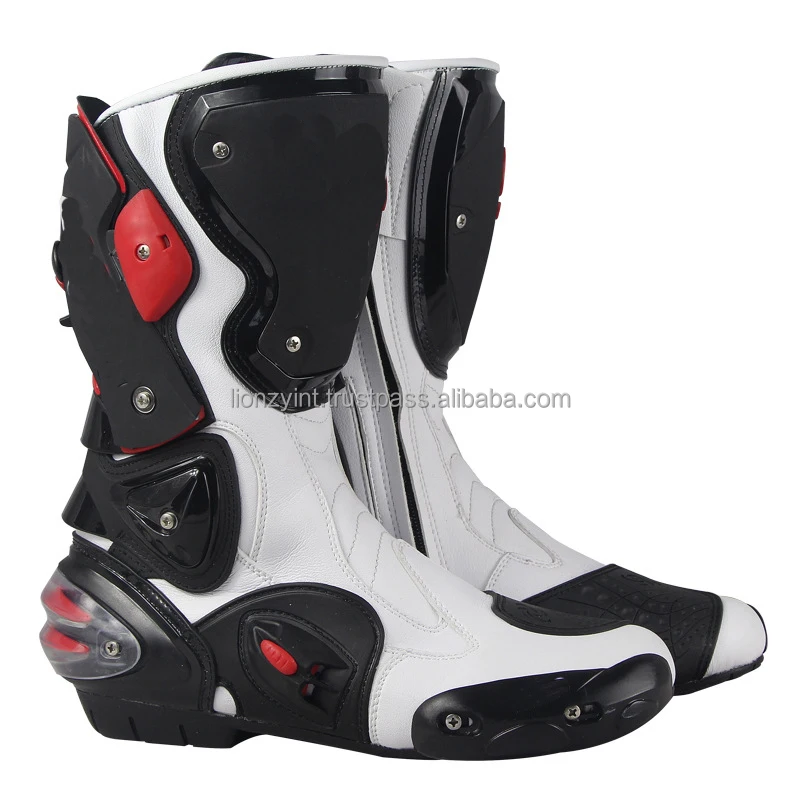 New Motorcycle Boots Biker Waterproof Speed Motocross Racing Boots Men Non-slip Protective Motorbike Riding Off Road Boots Shoes