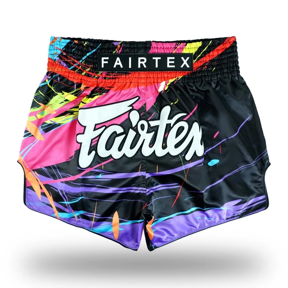 Latest Design Wholesale Sublimation Printed Fairtex Muay Thai Shorts 100% Polyester Fabric For Adults MMA Fairtex Fight Shorts