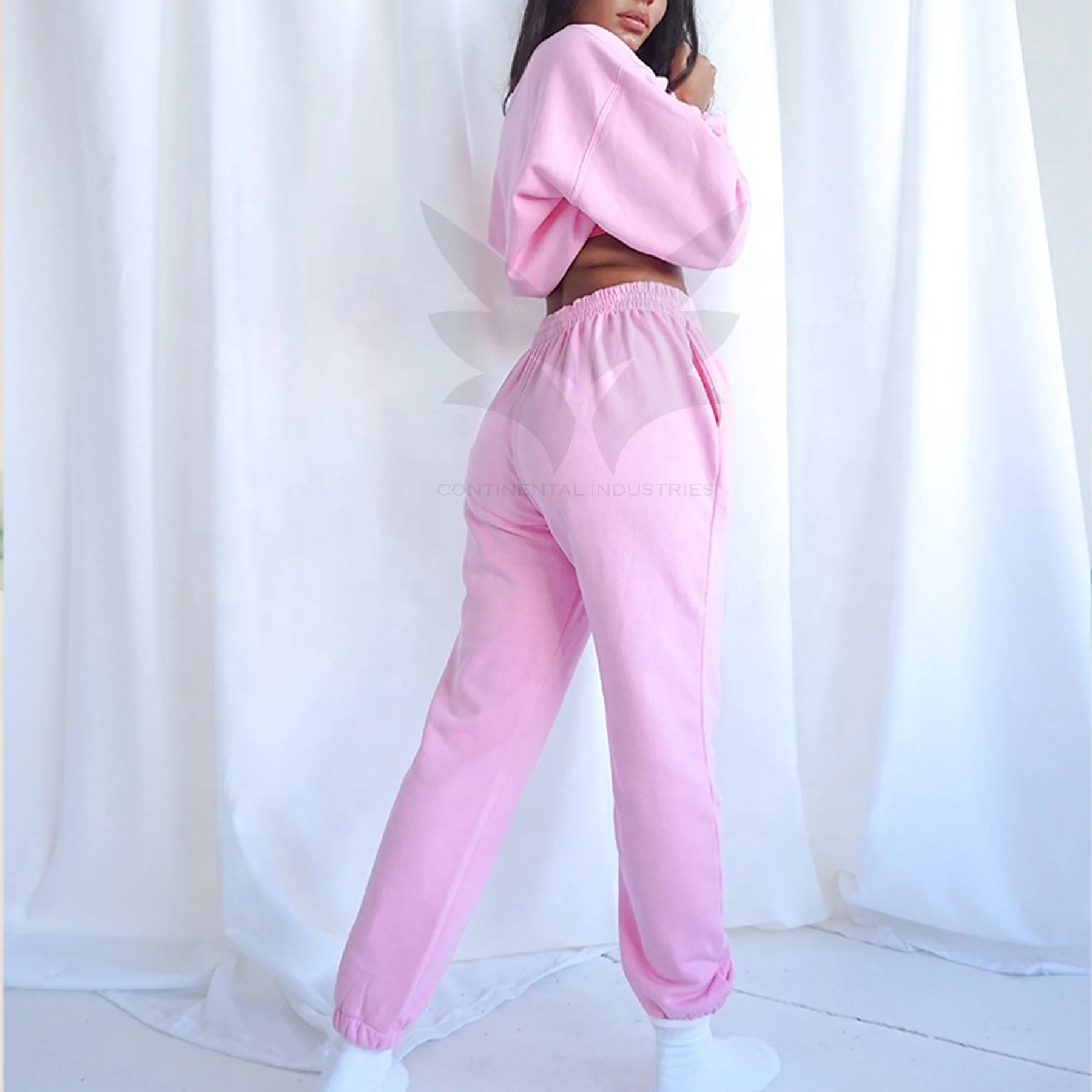 Хлопковый спортивный костюм с круглым вырезом спортивные костюмы для мужчин и женщин черный из 2 предметов унисекс индивидуальным логотипом