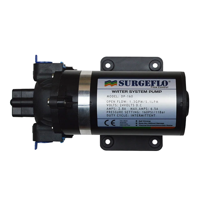 road roller water pump high pressure Spray cooling pump  dp-160 24v Car Washer  head 110M 7 LPM diaphragm pump