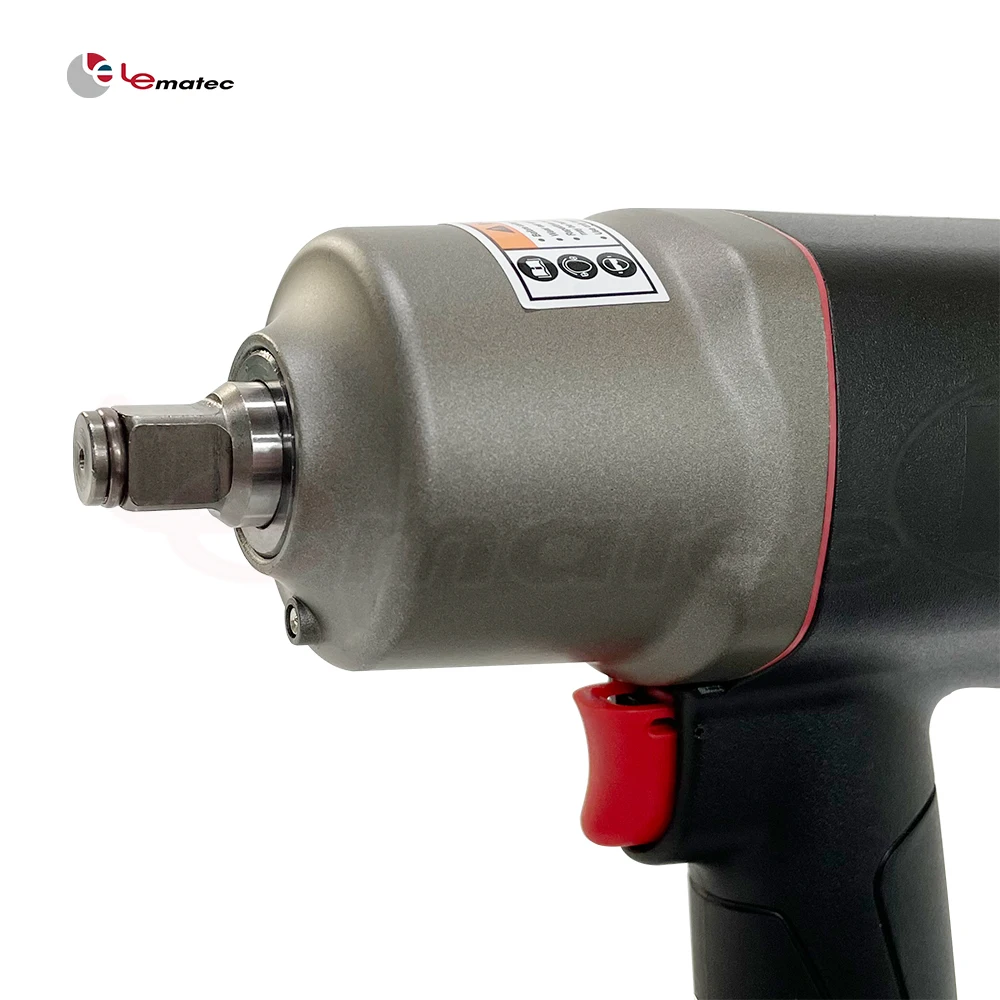 1/2" Air Impact Wrench Gun 1000 Ft/lbs, 1350 N.M Auto Repair Industry Tool Taiwan Lematec