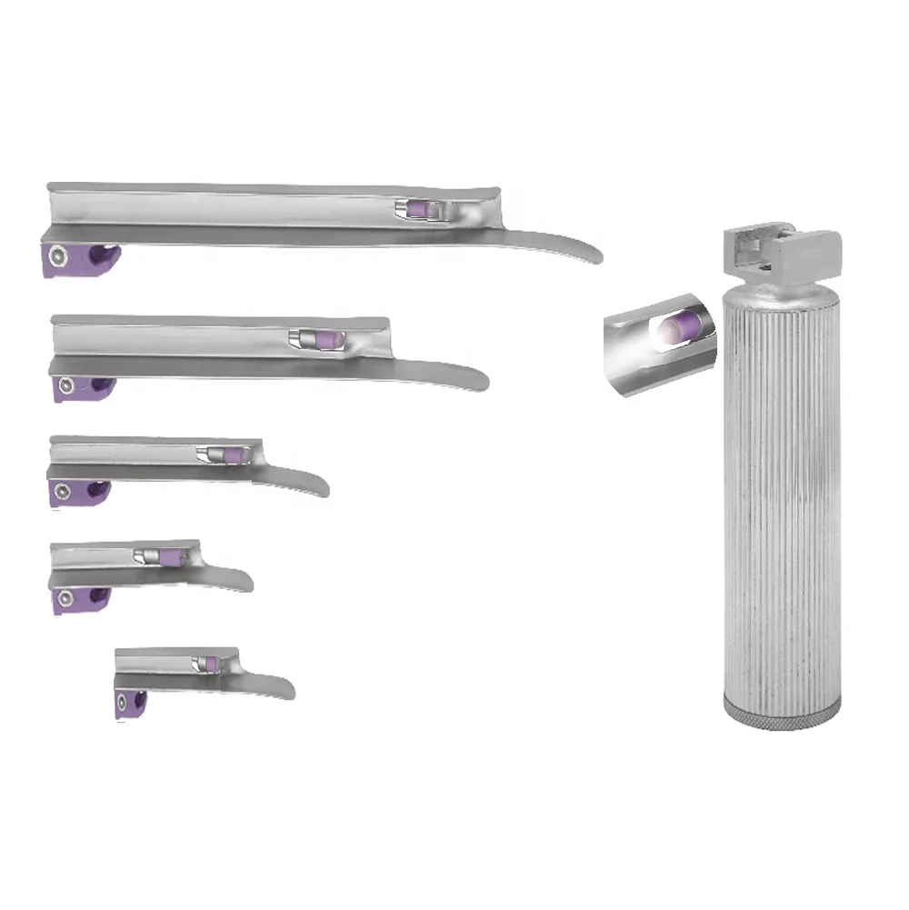 Wholesale Top Value 2024 Factory Price Best Quality Stainless Steel Miller Conventional Laryngoscope Set