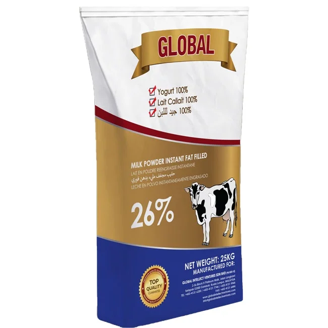 GLOBAL Brand MILK Powder 28% FAT With 2 Years Shelf Life Whole Milk Best for Yogurt Origin EUROPE/ MALAYSIA