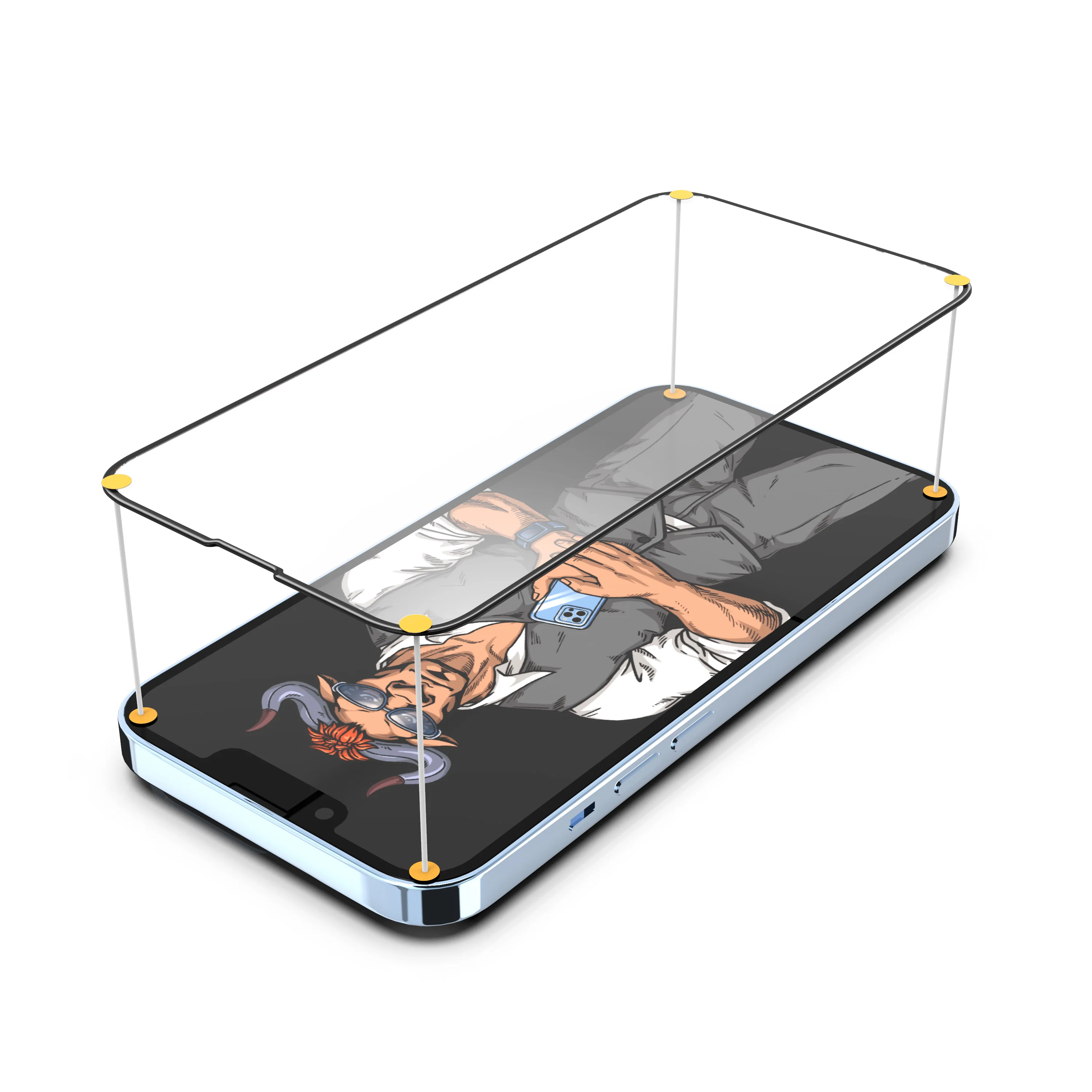 Antishock Full Cover 3d Tempered Glass Phone Screen Protector For iphone 13 11 pro max phone screen protector for redmi Note 7