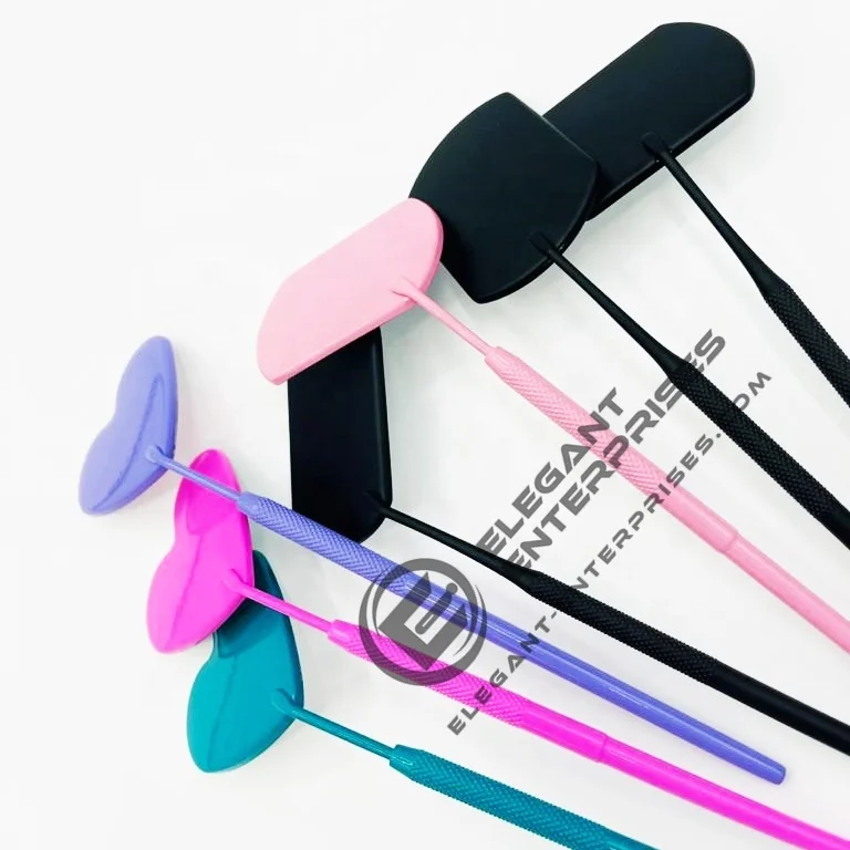 Heart shape moon cut squared shape mirror Eyelash Extension mirror Wholesale/stainless steel Mirror with custom brand name