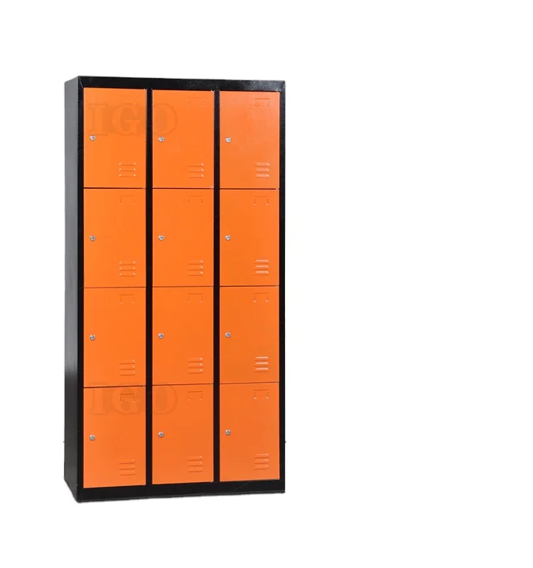 Fashion Orange Office Furniture 12 Door Locker