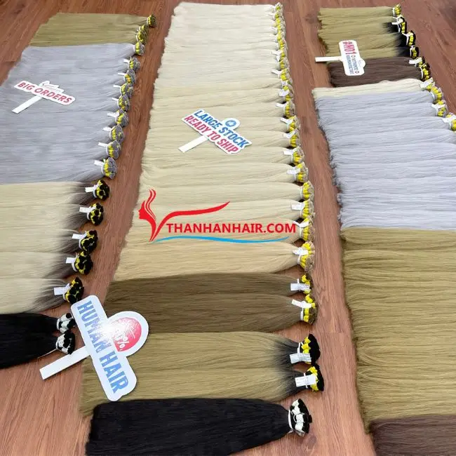 Super Double drawn Hair Top quality All Color Hair Bundle Vietnamese Human Hair Extension