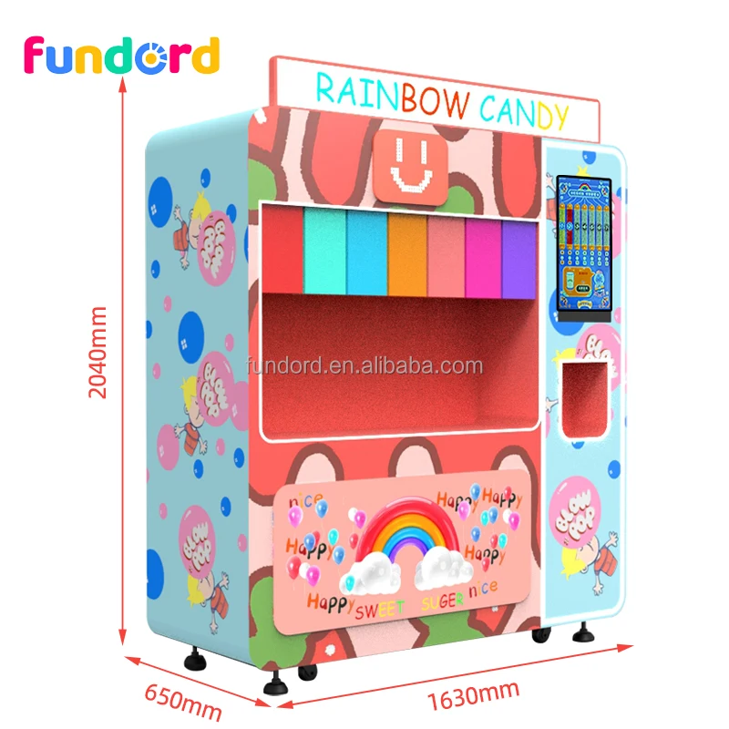 Fundord new chocolate candy bean automatic candy vending machines