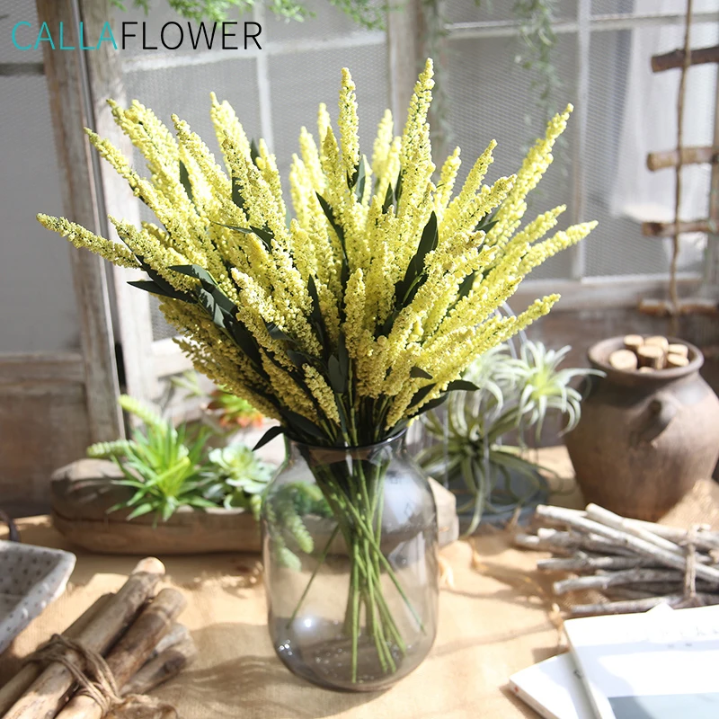 MW21802 Cheap Artificial Flower Purple PE Lavender For Decorative Flowers and Plants