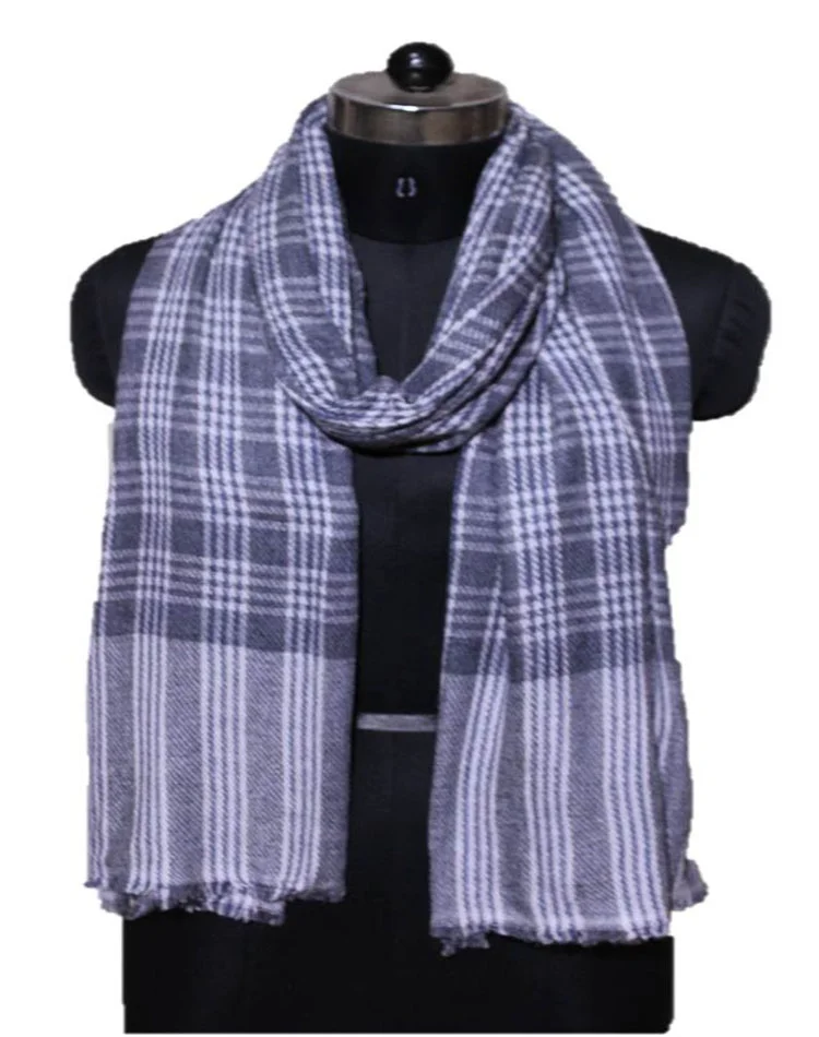 Check and Stripes Wool Scarf 2021 Scarves Women Winter Clothes and Cashmere Scarf Smooth and Soft Men Plaid Fabric Shawls