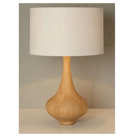 New Simple & Stylish Sleek Design Wooden Table Lamp for Home Decor At Reasonable Price
