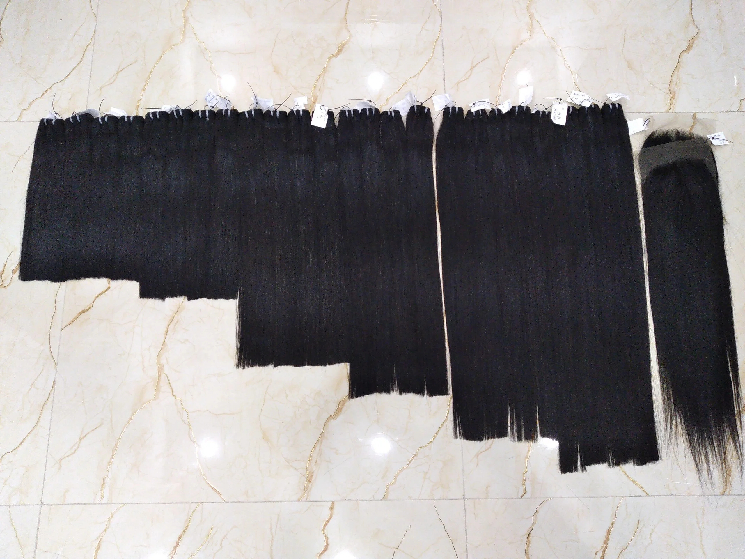 Human Hair Extensions,Cuticle Aligned bone straight Hair Bundles,Vietnam deep wave Super Double Drawn Raw Hair