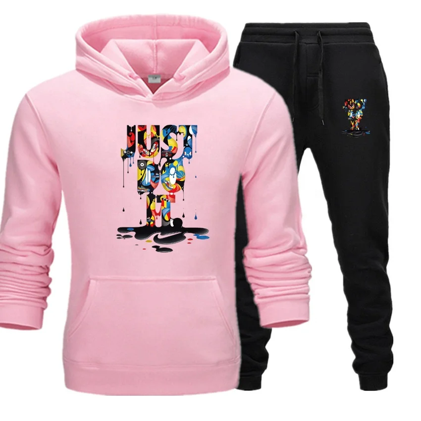 Long Sleeve Wholesale Hoodies Training Jogging Wear Joggers Up And Down Just Do Men Tracksuits It Custom Logo Tracksuit Men