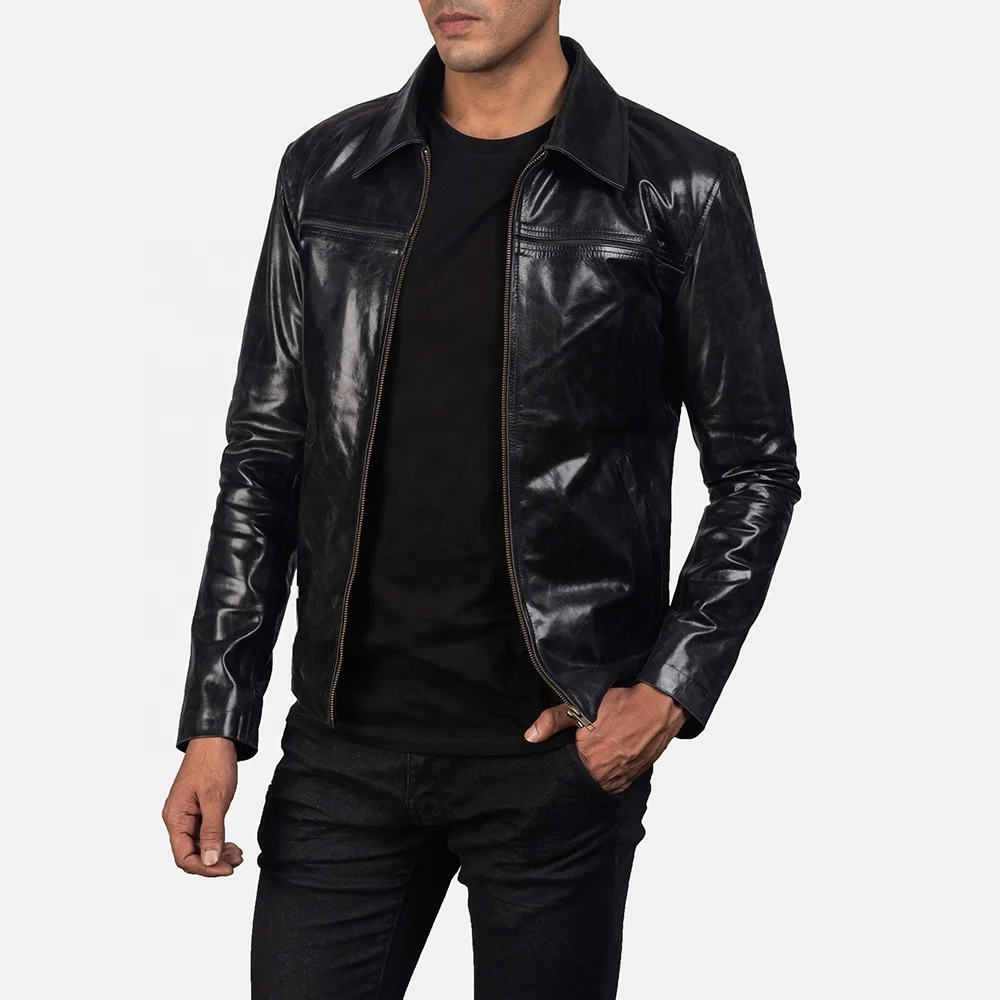 Pakistan leather jackets for men Real Leather Custom Jacket with Long Winter Warm Coat Free Shipping 2022 Prime export