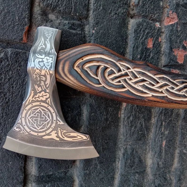 Wholesale Quality Handmade High Carbon Steel Axe Head Viking Axe Hatchet Axes Hatchets Carbon Steel