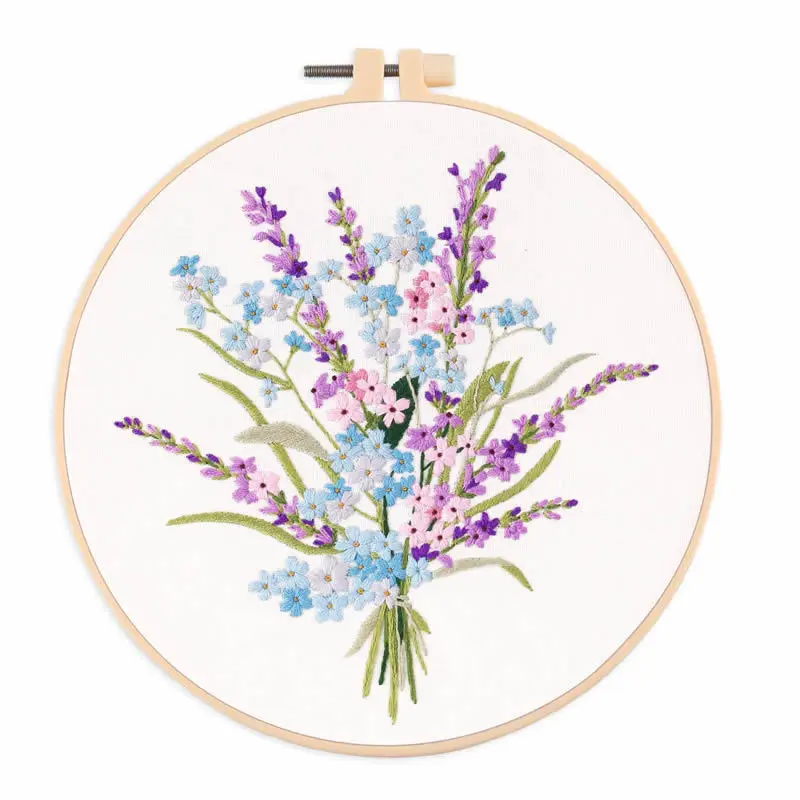Good Price Handmade Home Use Gifts Fabric Needlework Sewing Craft Diy Embroidery Kits Handmade Embroidery Set For Beginners