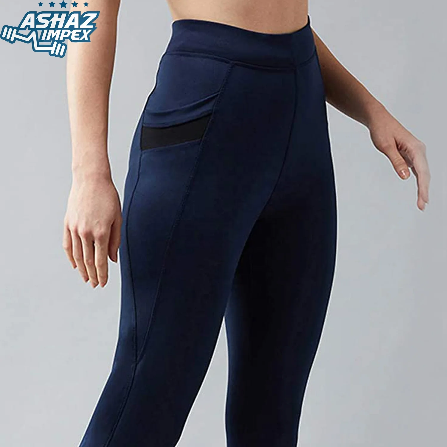  Оптовая продажа высококачественные сетчатые Леггинсы для йоги с карманом от Ashaz Impex