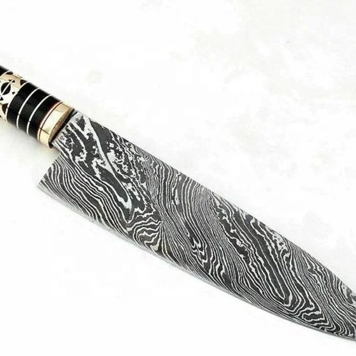 Hot Selling Kitchen 8 Inch Chef Knife With Damascus Steel Blade Damascus Stainless Steel Kitchen Chef Knife
