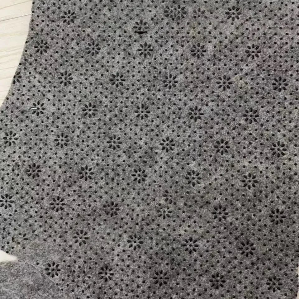 composite drop plastic dot felt cloth nonwoven carpet backing cloth hard type non woven carpet backing cloth