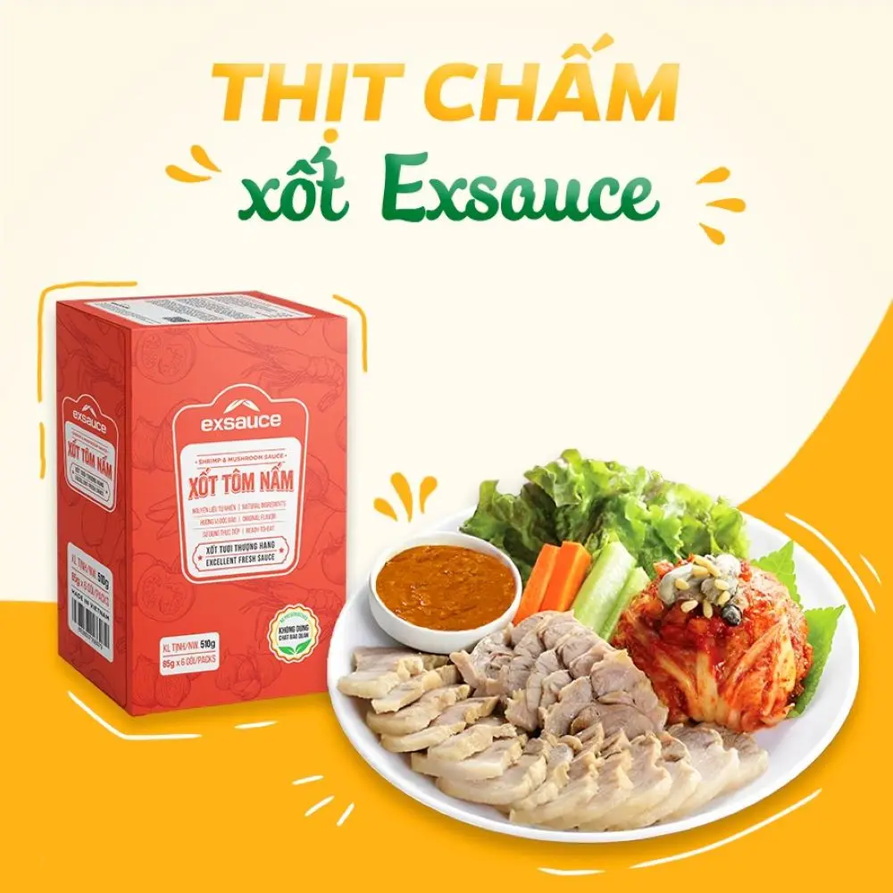 Vietnam Instant food Manufacturers Provide Flavor Seasoning Carton Shrimp & Mushroom sauce No preservatives For Local