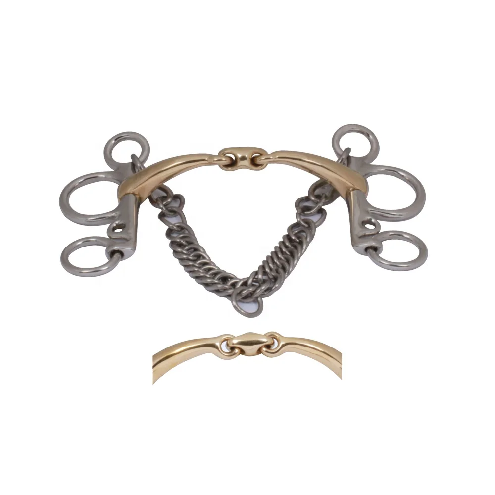 Double Broken Pelham 14mm Horse Bits Equestrian Equine Equipment