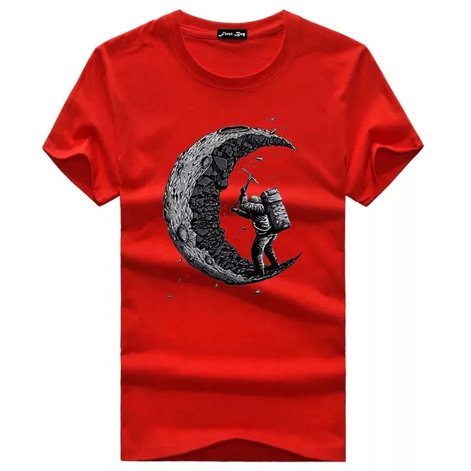 Custom screen print plain no brand soft men basic round neck multi color t shirt-----