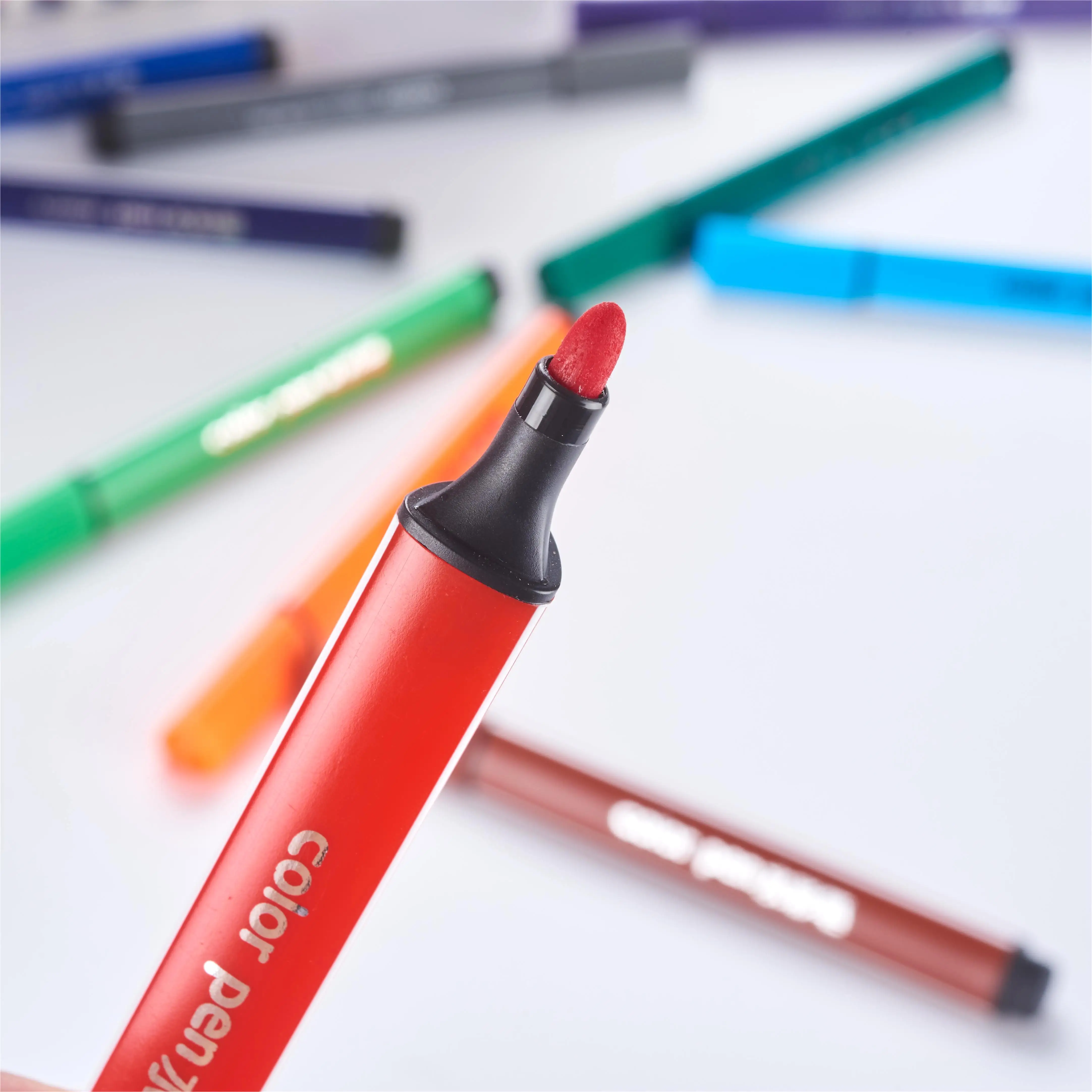 18 Colors Washable Marker Water Color Pen Set Triangle Shaped Doodle Marker For Kids Coloring