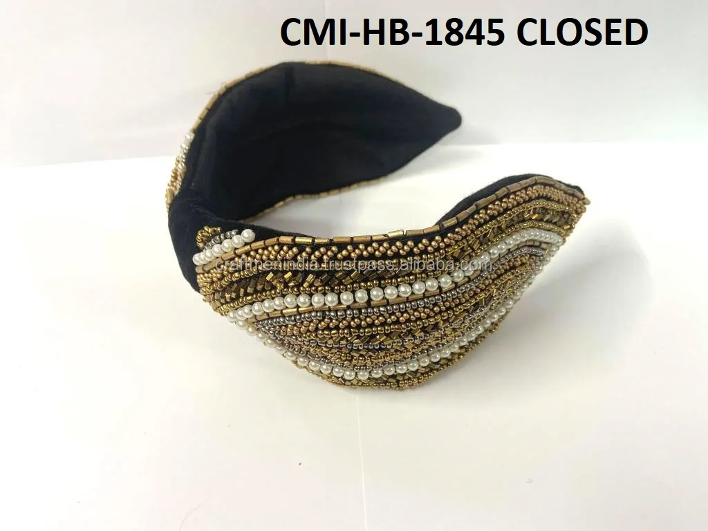 High on Demand Trendy Style Rhinestone Crystal Headband Hairband for Womens and Girls Available in Different Design