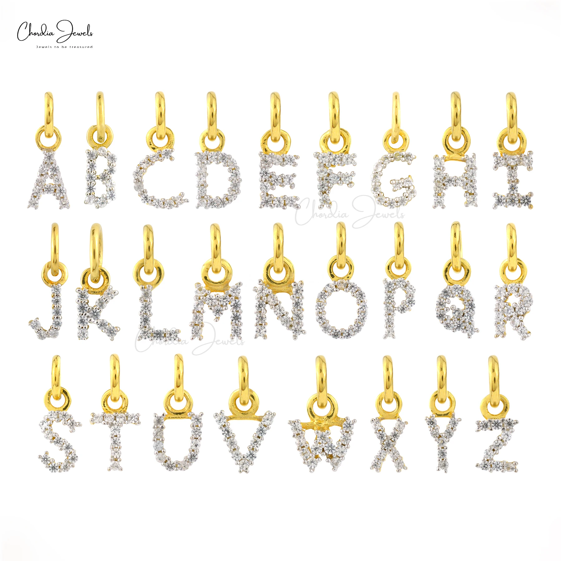 Best Selling Gold Plated S Letter Charm Pendant with 0.9mm Natural Zircon Stone 925 Sterling Silver Hip Hop Pendant Manufacturer