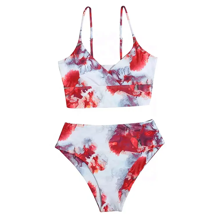 New Style Bikini wetsuit Swimsuit skin Sublimated Bikini free diving wetsuit contrast color
