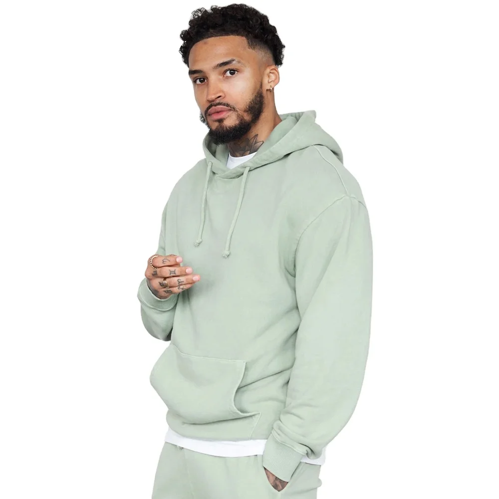 Оптовая продажа Высококачественная белая уличная одежда из 100% хлопка Мужской пуловер большие размеры толстовки в стиле унисекс худи с принтом на заказ