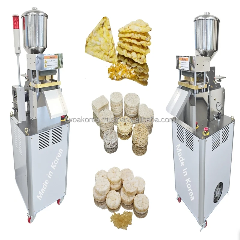 SYP4506 and SYP4509 popped cake processors rice cake machine magic pop CE approved grain processors made in Korea