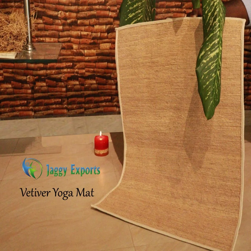  100% натуральный органический эко-фитнес-топ брендовые бегунки для ветиверовое Коврик йоги