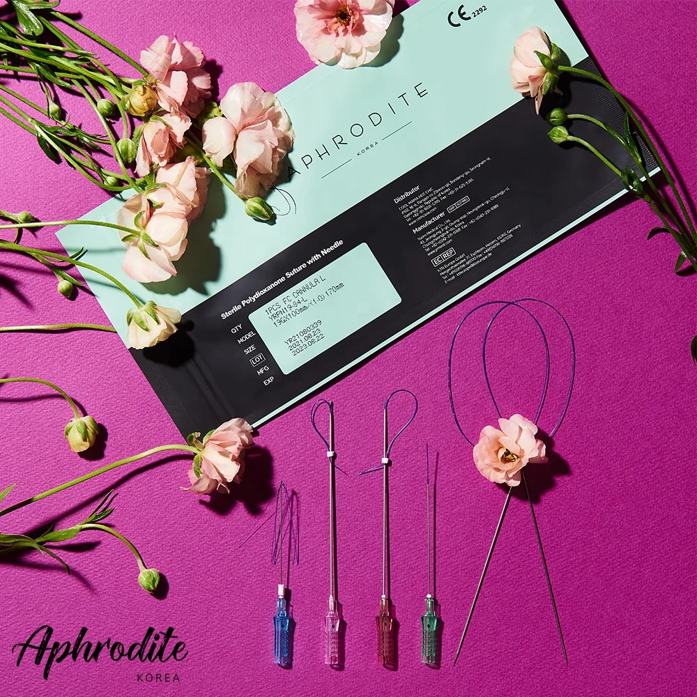 APHRODITE 2022 Premium Line Up PDO Molding-Mesh / 3D-Mesh Volumizing V Line Contouring Strong Lifting Fox Eyes 18G L/W Cannula
