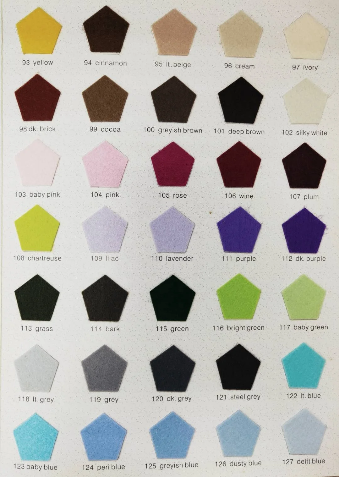 polyester felt 100% polyester fiber 200gsm yd1.0 mm thickness needle punch felt Width 20*30cm felt fabric polyester felt polyest