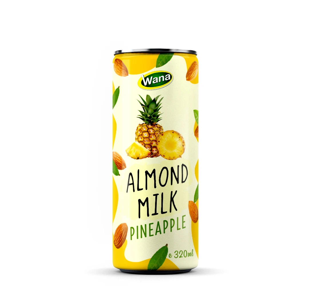 New Factory OEM 320ML Canned Almond Milk Drink With Lychee Flavor Food & Beverage