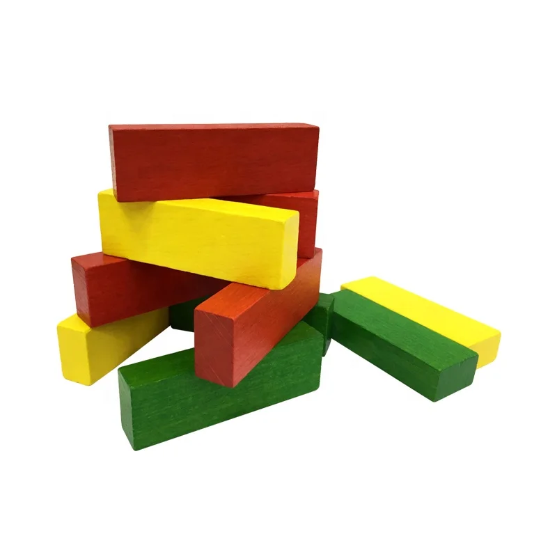 Деревянная гигантская деревянная Штабелируемая игрушка строительный блок плитка