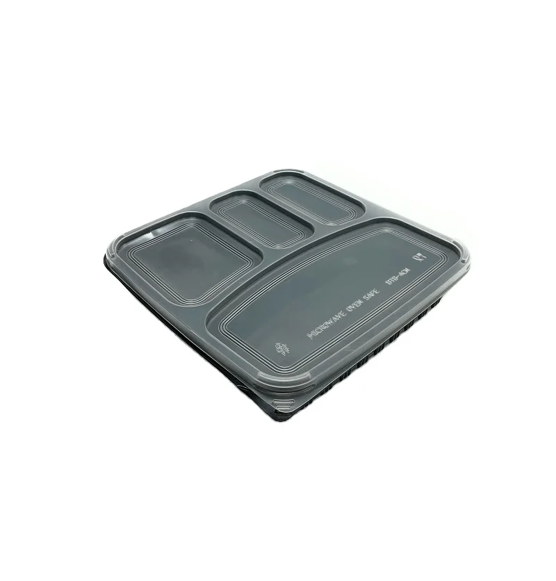 Wholesale 4 Compartment Food Grade PP Plastic Bento Box Take away Lunch Box