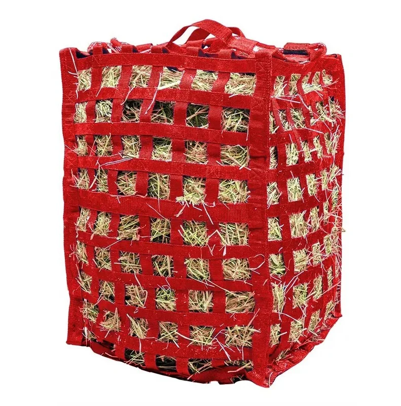 High Quality Cheap Slow Feed Horse Hay Bag Horse Feed Bag with Custom logo