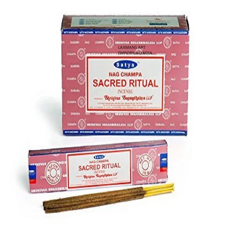 Satya Sacred Ritual Masala Hand Rolled Incense Sticks 15 Grams Pack Wholesale Exporter From India Mix