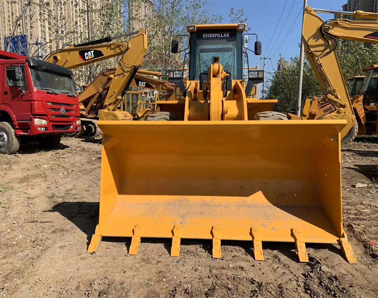 Secondhand caterpillar payloader used cat 966g 966f 966h wheel loader for sale