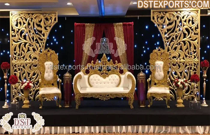 Mehndi Sangeet Stage Backdrop Frame Panel Impressive Wedding Fiber Backdrop Decor Wedding Reception Stage Frames/Panels