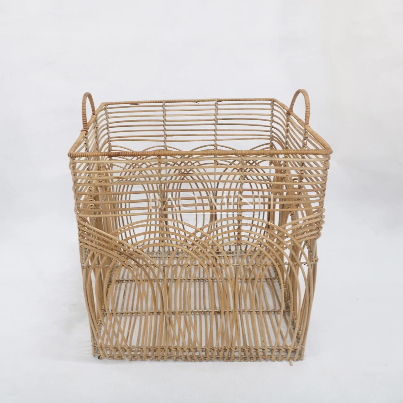 Natural Rattan Wicker Basket Storage Laundry Basket Holder Organizer