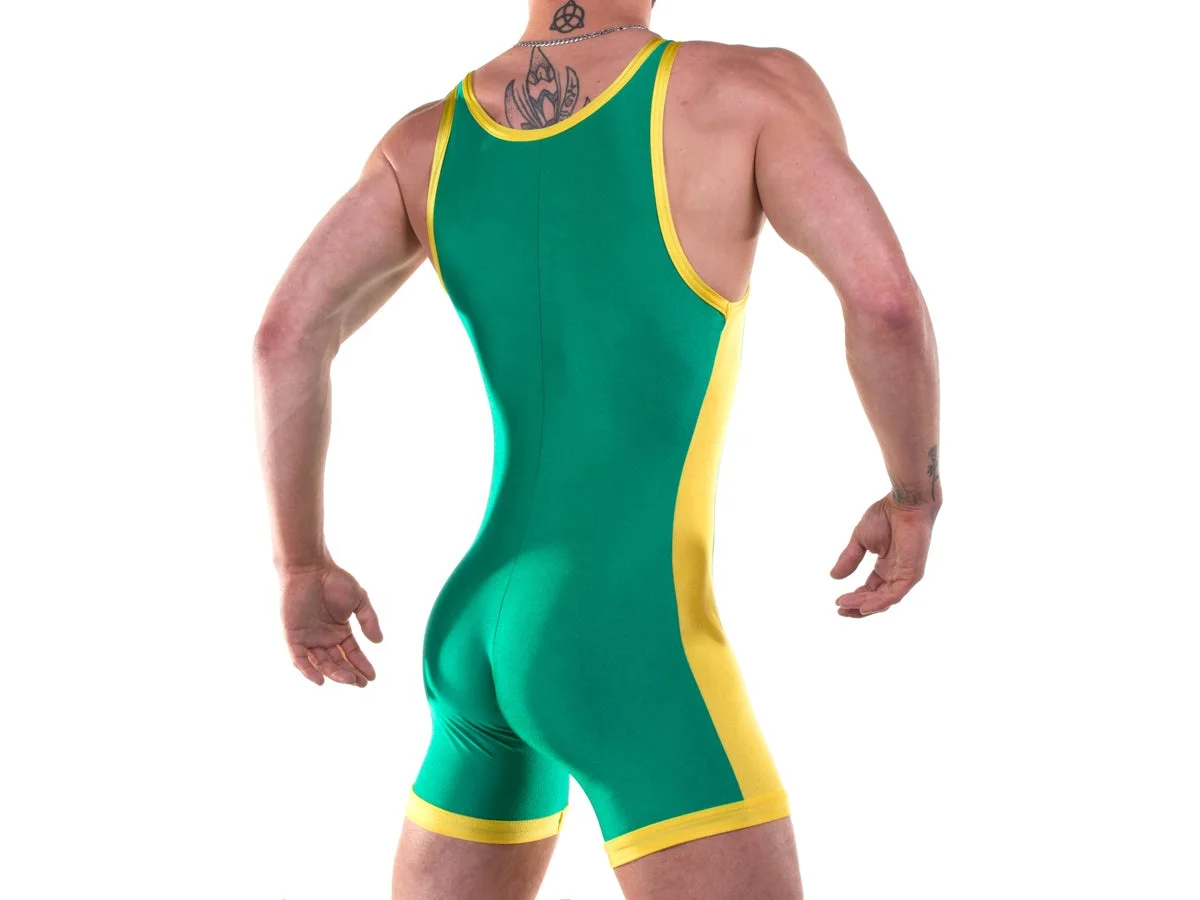 New design Custom sublimation polyester  wrestling clothes print cool dry wrestling singlets