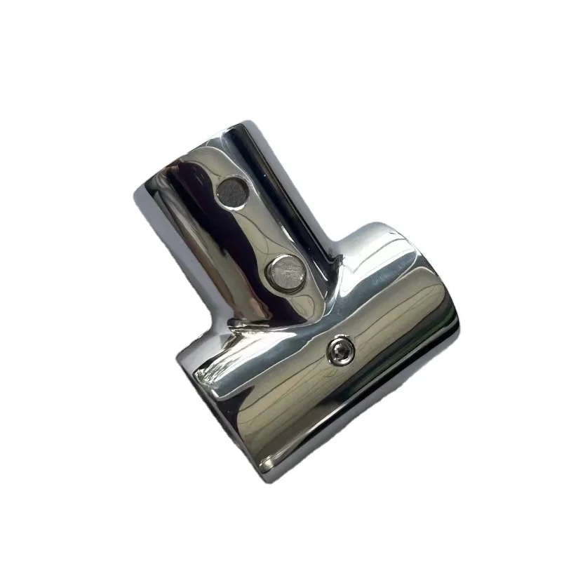 316 Stainless Steel Bimini Tee Handrail 3-Way Tee Joint for Boat Pipe Tube Fittings New Condition Boat Ladder Rod Holder Bearing