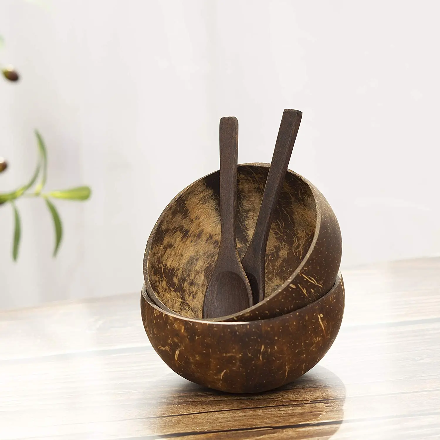 Best Selling Lacquered Coconut Bowl For Home Decor Made in Vietnam amazon top seller 2022, plate, dinnerware sets