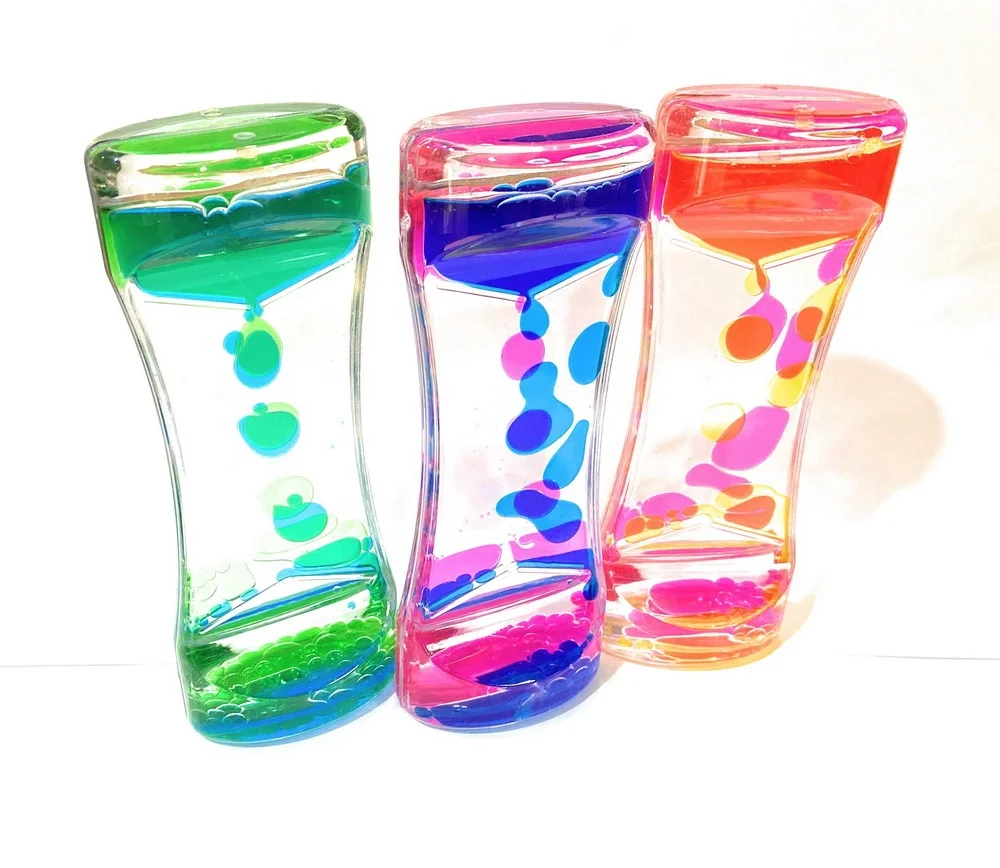 Sensory Autism Learning Tool Stress Relief Colorful Liquid Oil Motion Timer